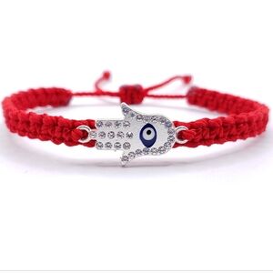 Hamsa hand red string bracelet, evil eye bracelet, unique jewelry - gift for her